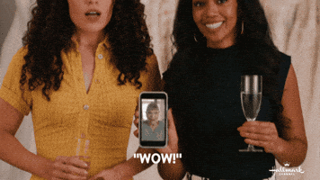 Wedding Dress Wow GIF by Hallmark Channel