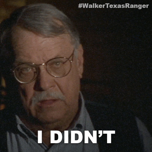 I Didnt Walker Texas Ranger GIF by Sony Pictures Television