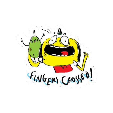 Fingerscrossed Sticker