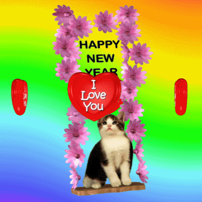 New Year Love You Heart GIF