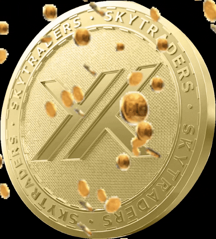skytraders gold coin trading fintech GIF