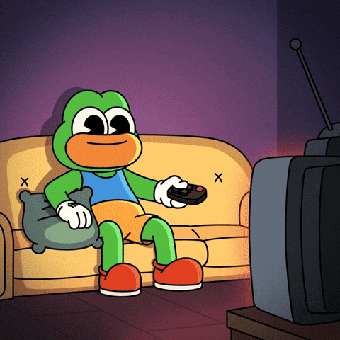 Tv Show Popcorn GIF by Franky The Frog