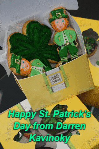 darrenkavinoky cookie cookies st patricks day leprechaun GIF
