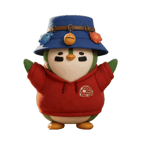 Happy Penguin Sticker by Zaddy