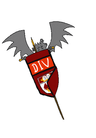 Divinity Gargoyle Sticker by UChicagoGRAD