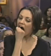 Mila Kunis Mouth GIF