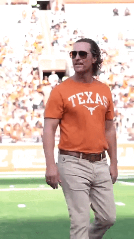 Matthew Mcconaughey Hook Em GIF by Texas Longhorns - Find & Share on GIPHY
