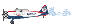Airplane Sticker by TITAN Aviation Fuels