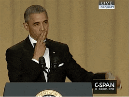 president obama mic drop GIF