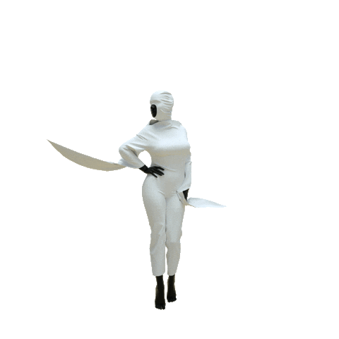 Render Black And White Sticker by G VNCT