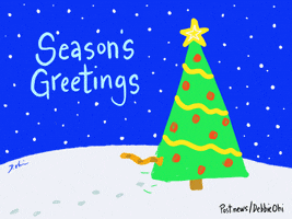 Merry Christmas Xmas Tree GIF by Debbie Ridpath Ohi