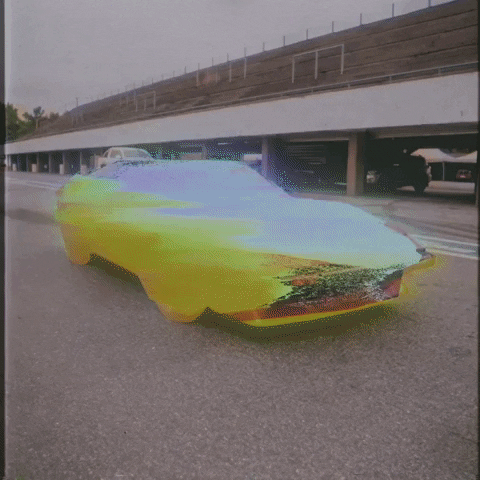 Racing Car Glitch GIF