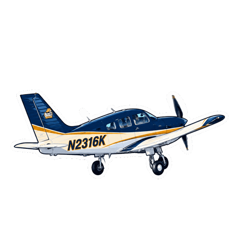Plane Airplane Sticker by Averett University