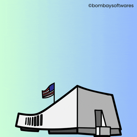 American Flag Trending GIF by Bombay Softwares
