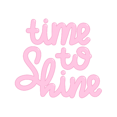 Pink Time To Shine Sticker by Glamour