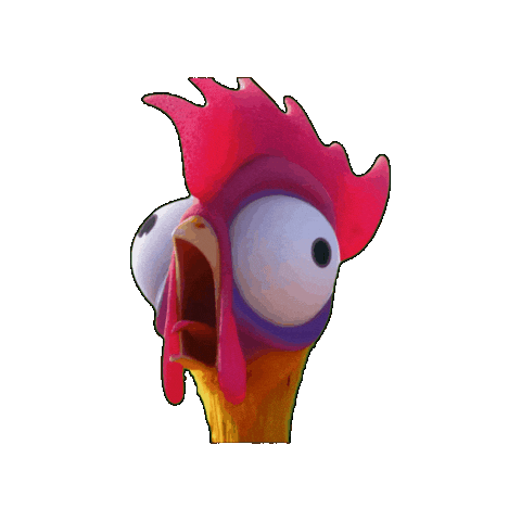 Chicken Screaming Sticker