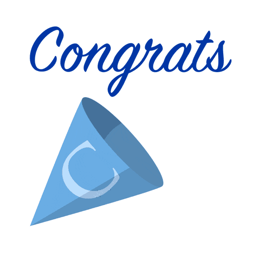 Congratulations Congrats Sticker by Columbia Alumni Association
