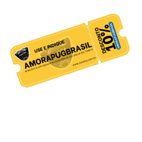 Zeedog Sticker by Amora Pug Brasil