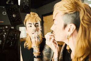 Mirror Moustache GIF by wade.photo