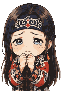 Sad Sticker Sticker by Ainu Ekashina