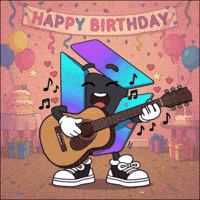 Happy Birthday Gif GIF by IDX Solana