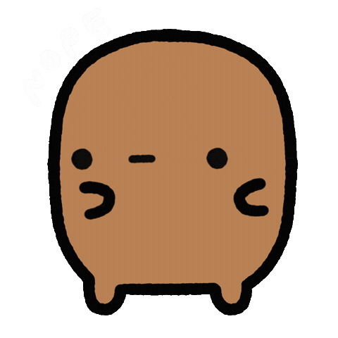 Uh Uh No Sticker by Sad Potato Club