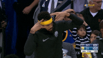 javale mcgee warriors GIF by NBA