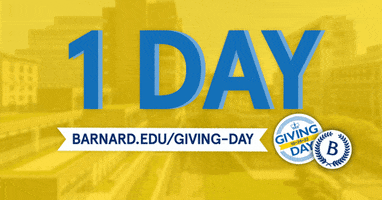 Columbia Giving Day GIF by Barnard College