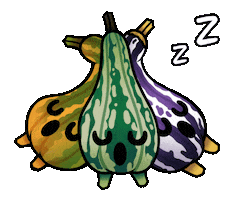 Sleepy Pumpkin Sticker