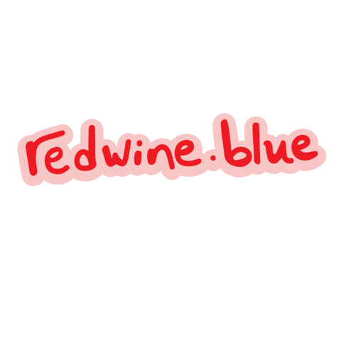 Red Wine & Blue Sticker