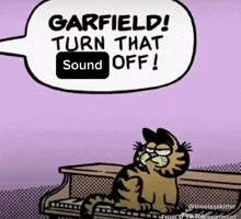 Garfield Noise Pollution GIF