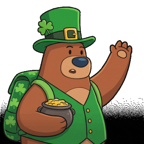 St Patrick Ireland Sticker by My Neighbor Alice