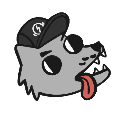 Coffee Wolf Sticker
