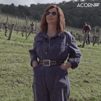 Rachel Griffiths Reaction GIF by Acorn TV