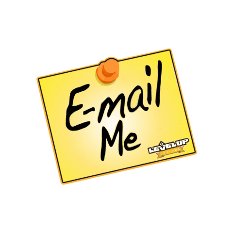 Email Me Sticker by Level Up Customs