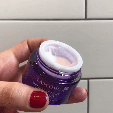 Lancome Renergie Lift Multi Acrion Night Cream GIF by Ejollify Beauty