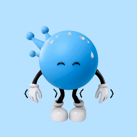 Scared Blue Ball GIF by Animoca Brands