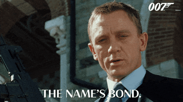 Daniel Craig Name GIF by James Bond 007
