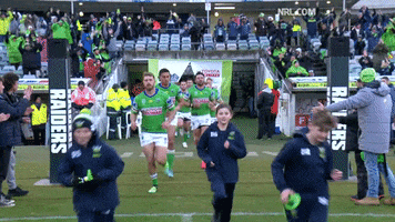 Nrl Run Out GIF by Canberra Raiders