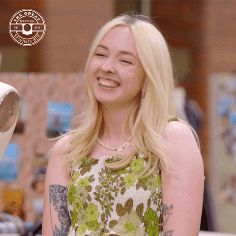 Happy Laugh GIF by The Great British Sewing Bee
