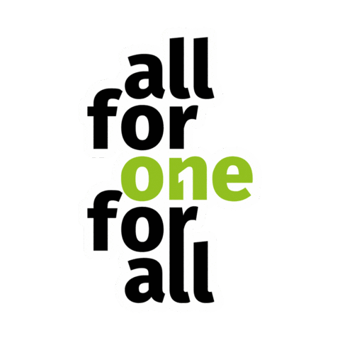 Oneforall Allforone Sticker by destinationone