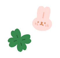 Bunny Clover Sticker