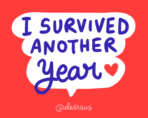 New Year Love GIF by Eledraws (Eleonore Bem) by Eledraws