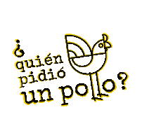 Amarillo Negro Sticker by Un Pollo Doral