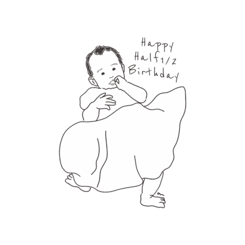 Baby 12Birthday Sticker