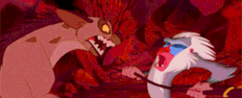 the lion king fighting GIF