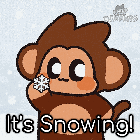 Snow Day Christmas GIF by Chimpers