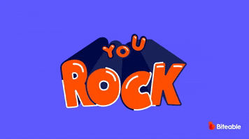 Rock On Thank You GIF by Biteable