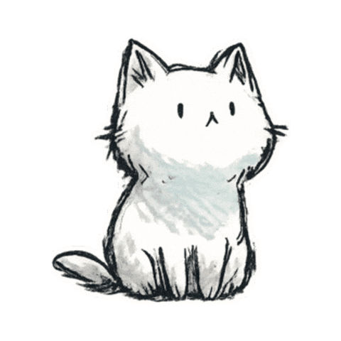 Cat Hello Sticker by tururi