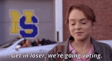 Voting Mean Girls GIF